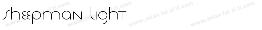 Sheepman Light字体转换